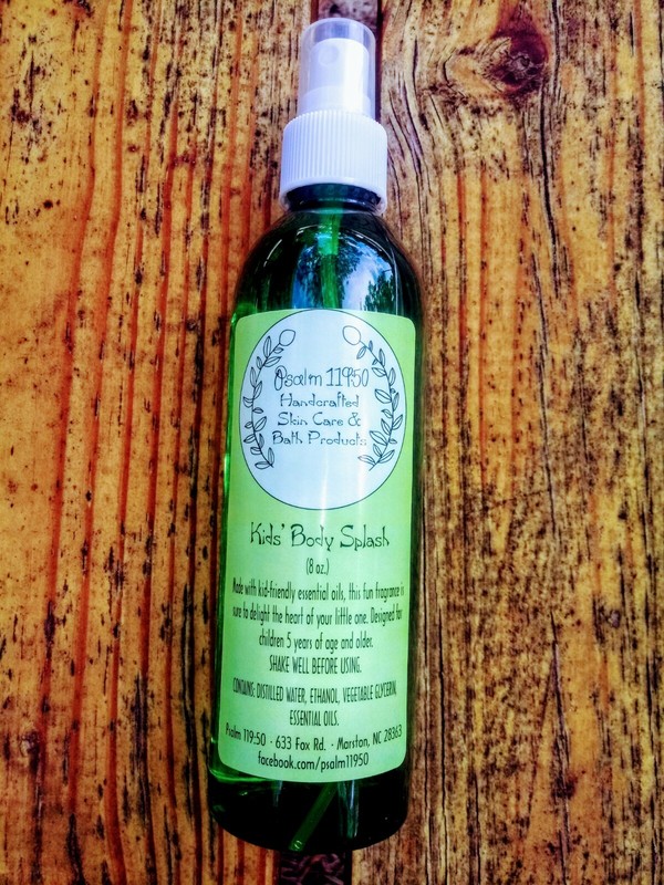 New Psalm 119:50 Kids’ Body Splash All-Natural Non-Toxic & Cruelty-Free 