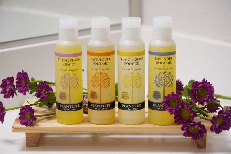 Plantlife Body Oil 4 oz - Variety Scents, Silky Skin, Light Aroma, Made in CA gallery