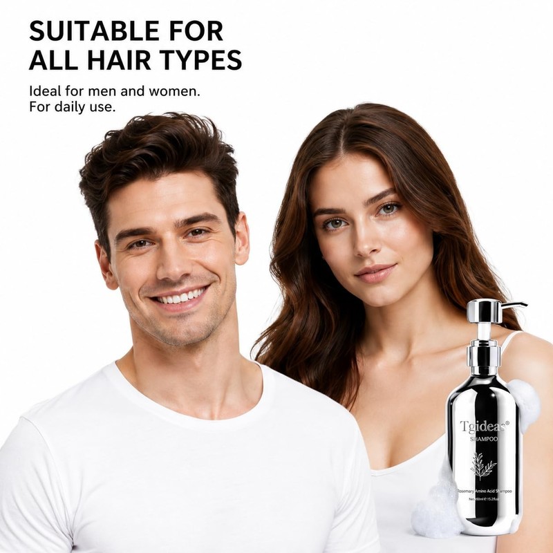 Hair Growth Shampoo for Thinning Hair, Biotin & Rosemary, Volumizing Formula, Da gallery