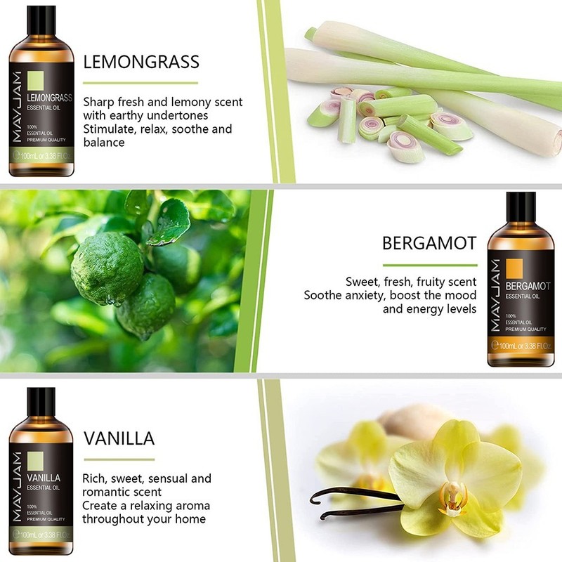 MAYJAM Essential Oils - 3.38 fl oz - 100% Pure & Natural - Therapeutic Grade Oil gallery