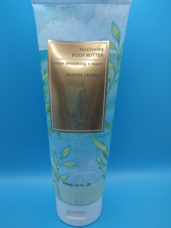Nakery Beauty Skin Toning Body Butter, Crepe Smoothing, Seaside Serenity, 10oz