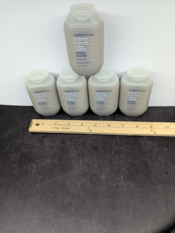 Method Body Wash Coconut Rice Milk 3.4oz Simply Nourish Travel Size 5 Pk gallery