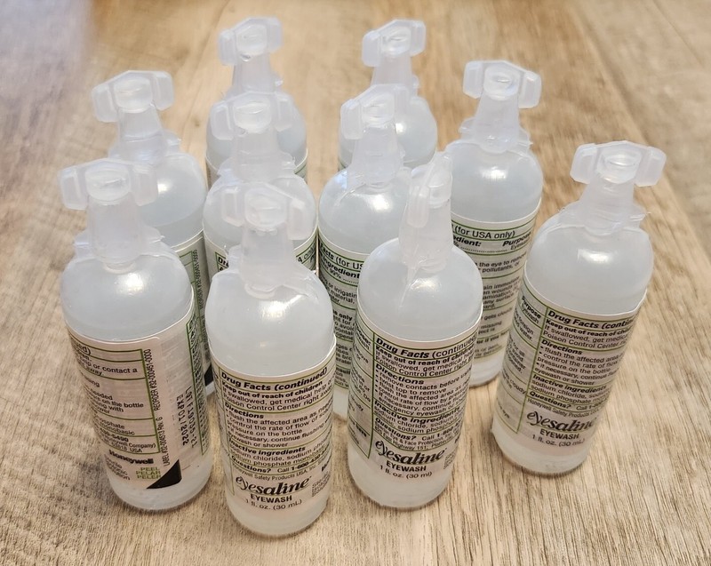 (Pack of 10) HONEYWELL 32-000451-0000 Eyesaline Personal Eyewash Solution 1 oz