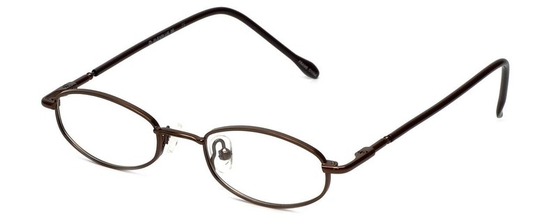 KIDS SMALL Flex Plus by Vivid Designer Reading Glasses Model 96 Shiny-Brown 43mm
