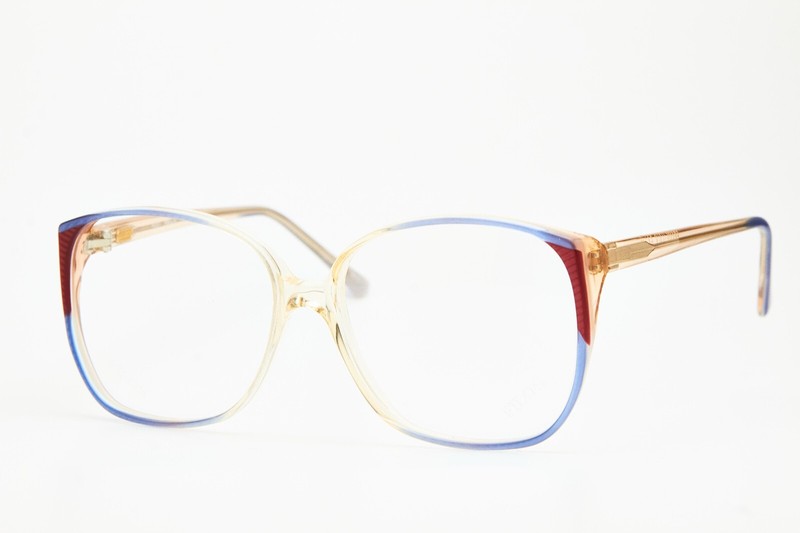 FILOS 4051 HELLA 54 blue/clear butterfly frame glasses vintage 80s👓women gallery
