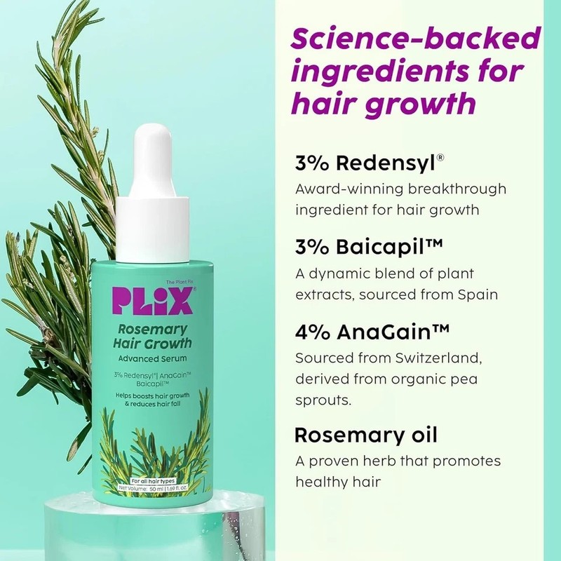 PLIX THE PLANT FIX Rosemary Advanced Hair Growth Serum 3% Redensy 50 ml gallery