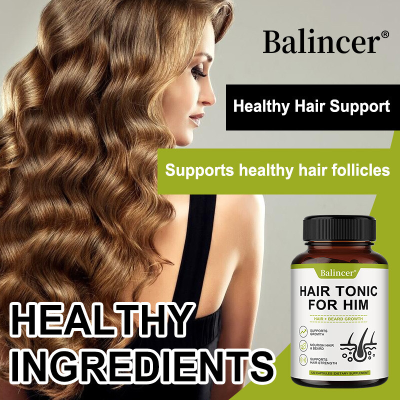 Men's Balance Hair Growth Supplements,Promotes Hair Regrowth,120Ct Free Shipping gallery