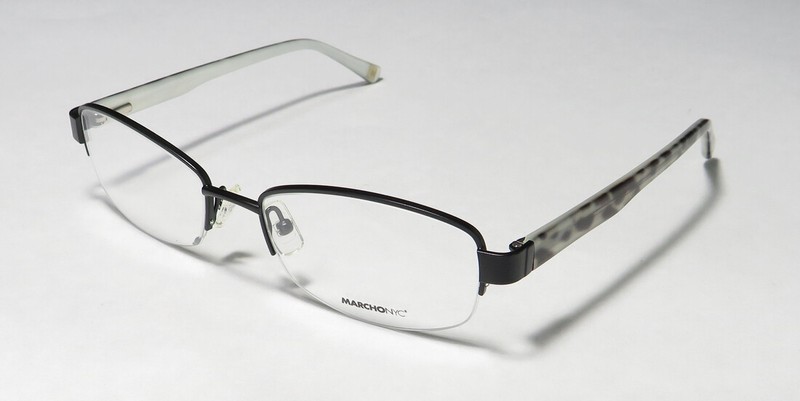 MARCHON NYC EAST SIDE TAMMANY 001 HALF-RIM LIGHT SLIM MODERN DESIGNER EYEGLASSES