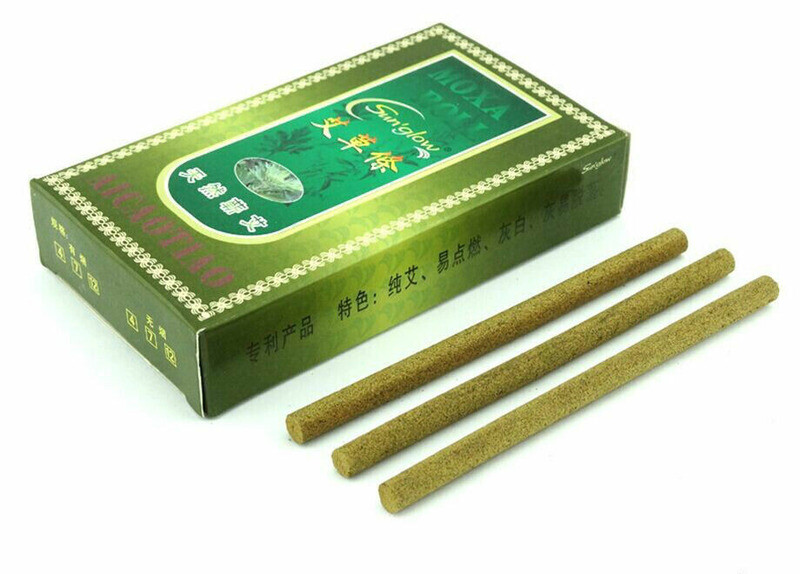 30pcs 0.7CM*12CM Traditional Smoke Moxa Roll Smoke Moxibustion Sticks 艾条 艾棒