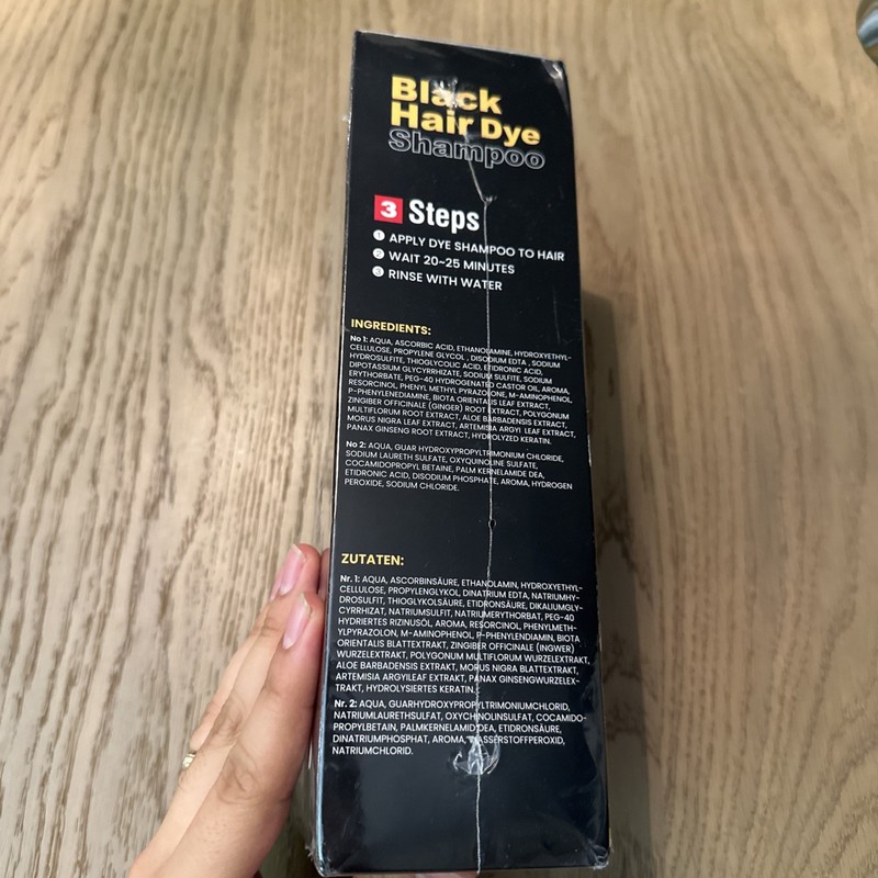 Black Hair Dye Shampoo 3 in 1 Exp 10/05/2028 16.9 fl oz gallery
