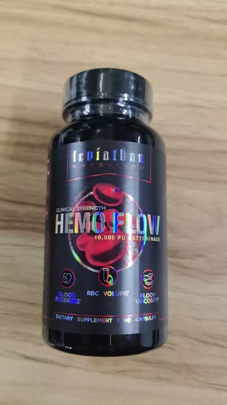 (3Pcs) Hemo Flow Nattokinase 10,000 FU Blood Support 3 Bottles 180 Capsules gallery