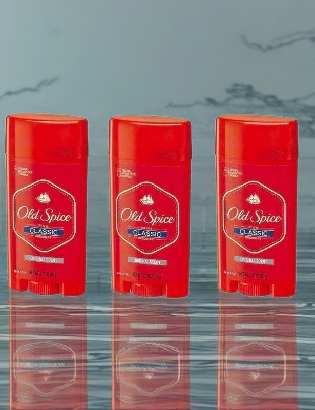 Old Spice Classic Deodorant Stick, Original 3.25 oz each *Three Pack*