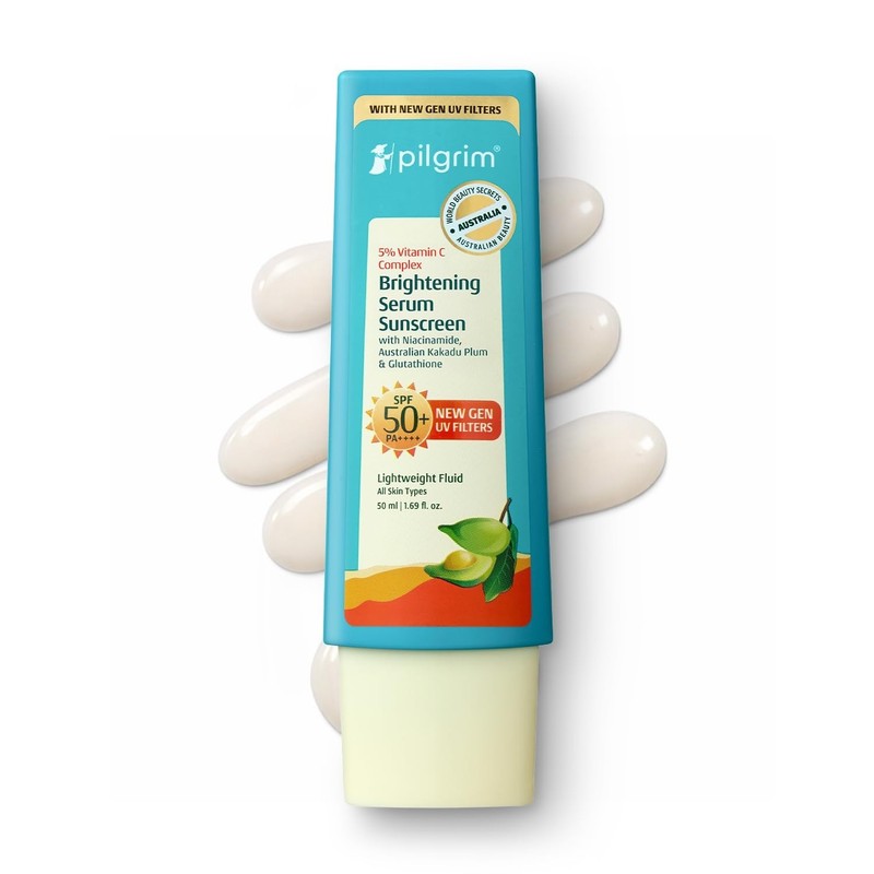 Pilgrim 5% Vitamin C Brightening Serum Sunscreen SPF 50+ PA++++ 50ml