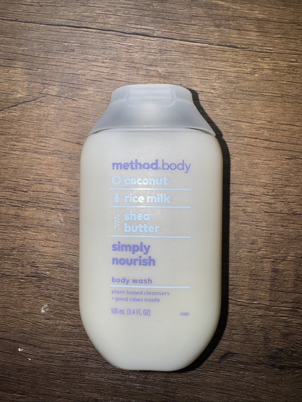 Method Simply Nourish Body Wash 3.4oz – Gentle Moisturizing Cleanser