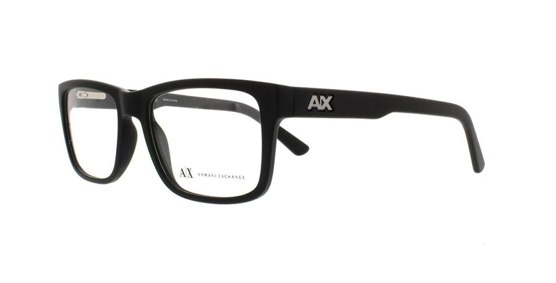 A|X Armani Exchange AX3016 Eyeglass Frames 8078-53 – Matte Black