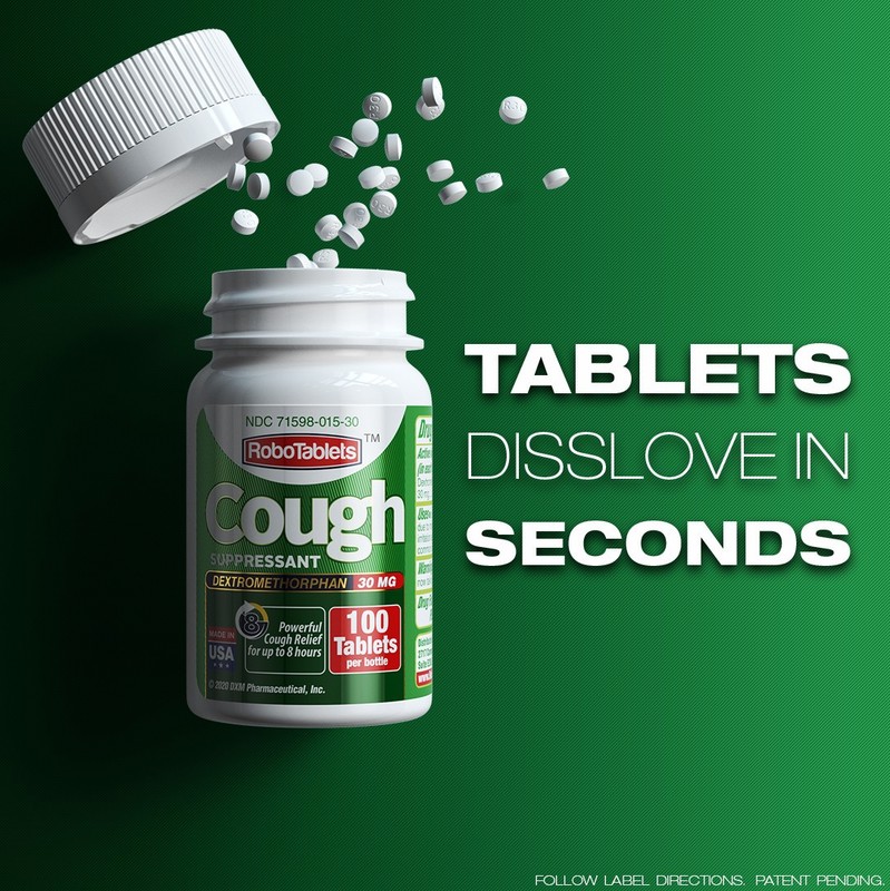 Cough Suppressant 100 Tablets 30mg Dextromethorphan gallery