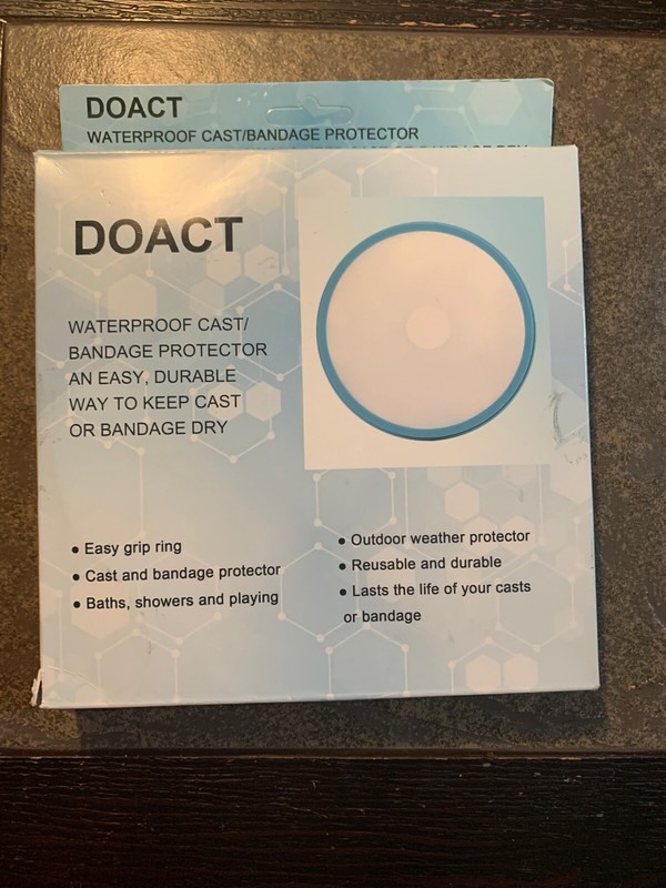 Doact Leg Cast Cover Protector for Shower Bath, Waterproof Adult Half Leg 60cm