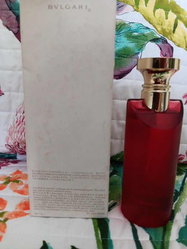 BVLGARI 2.5 fl oz au the ROUGE Eau De Cologne Spray Italy gallery