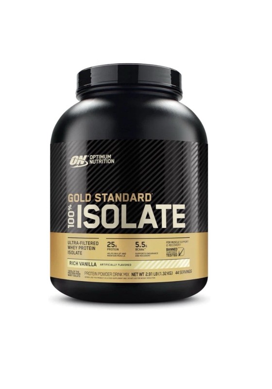 HotOptimum Nutrition Gold Standard 100% Isolate Whey Protein Rich Vanilla 2.91lb