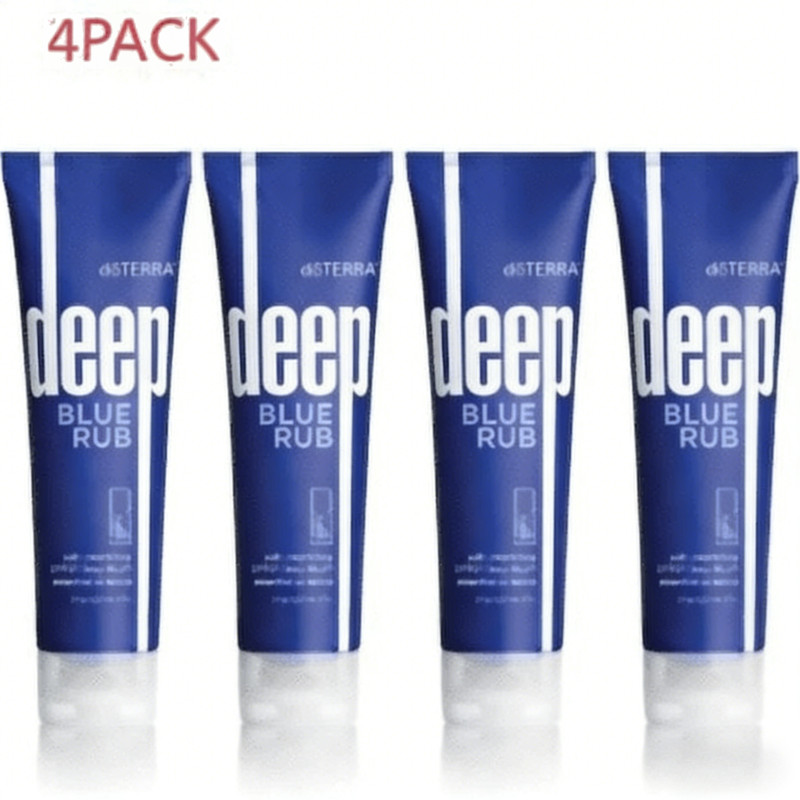 4Pack Brand-New Deep Blue Rub Cream Doterra – 4 oz , Sealed EXP:2028
