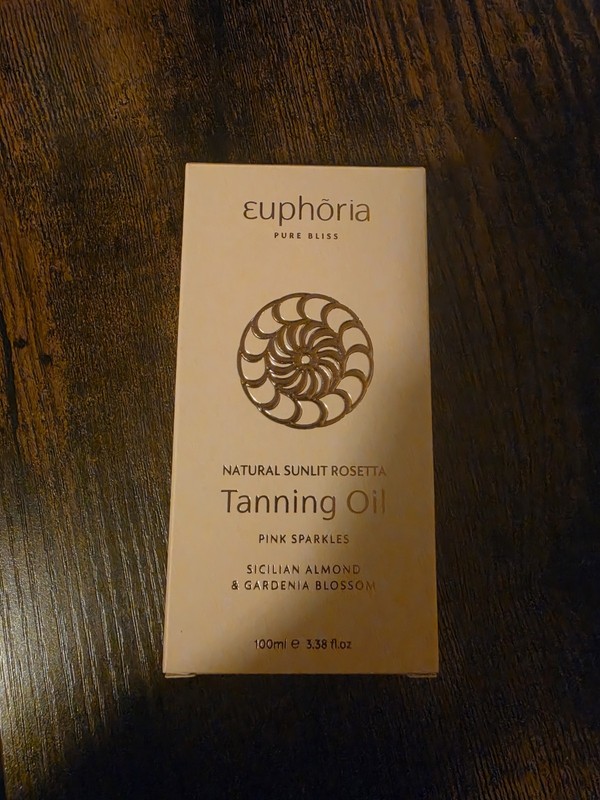 Euphoria Rosetta Glow Tanning Oil, Sparkles, Full Body, 3.38 fl oz gallery