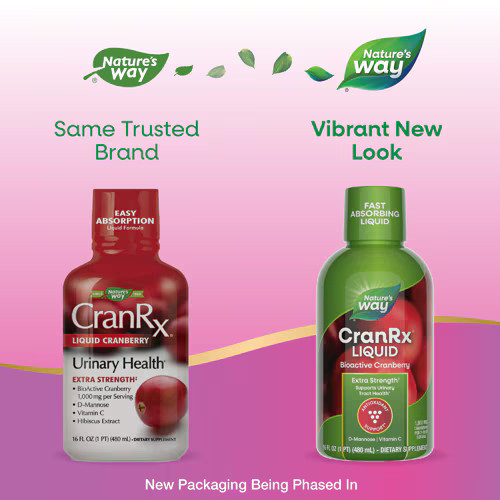 2 X Nature’s Way CranRx Liquid Cranberry – Extra Strength D-Mannose – Vitamin C