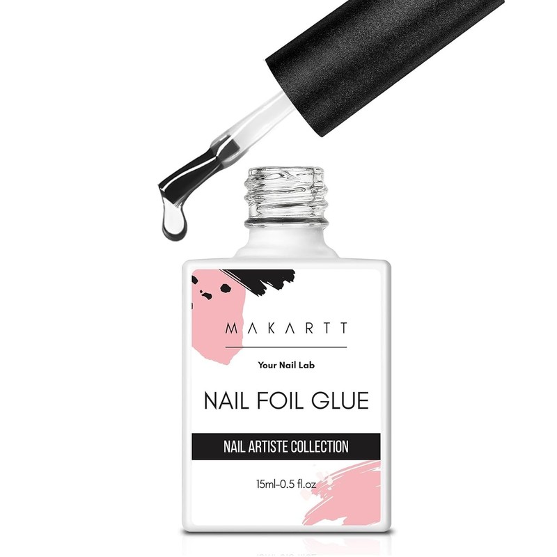 Luxury Nail Art Foil Glue Gel 15ML - Perfect Adhesion for Glamorous Designs gallery