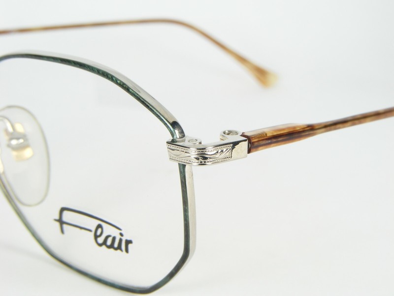 Flair Mod. 227 Col. 733 GREEN /SILVER EYEGLASSES GLASSES METAL FRAME 50-19-135mm gallery