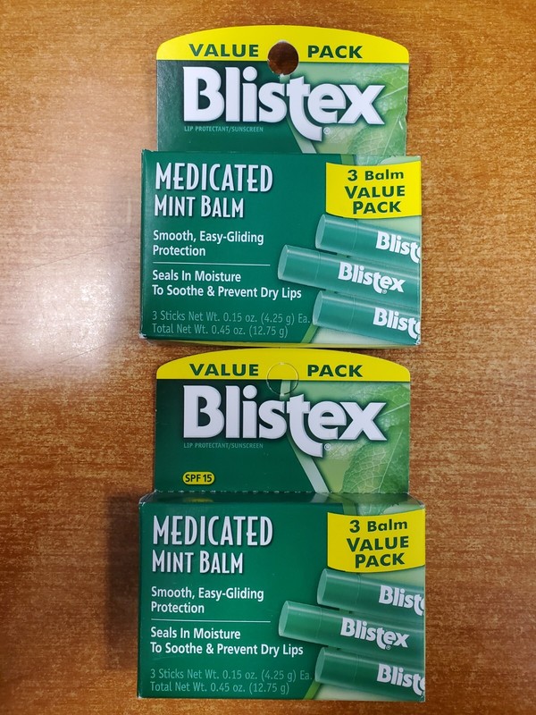 Blistex Medicated Mint Lip Balm SPF 15 (Exp 9/25) *CHOOSE QUANITTY* (4006-R1P7)