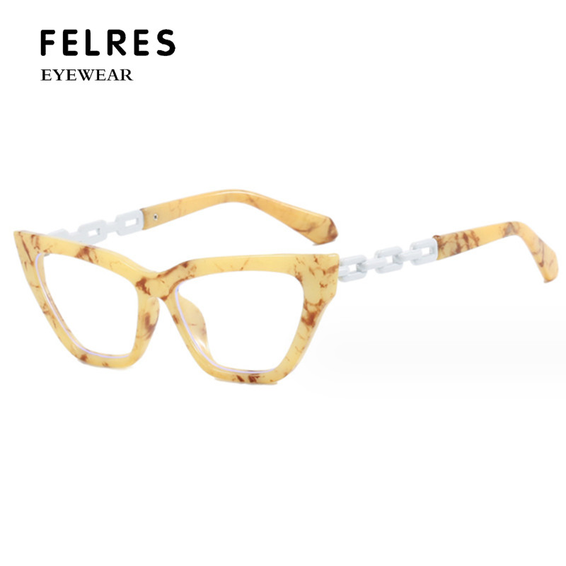 Cat Eye Blue Light Blocking Reading Glasses Women Clear Lens Full Frame Glasses gallery