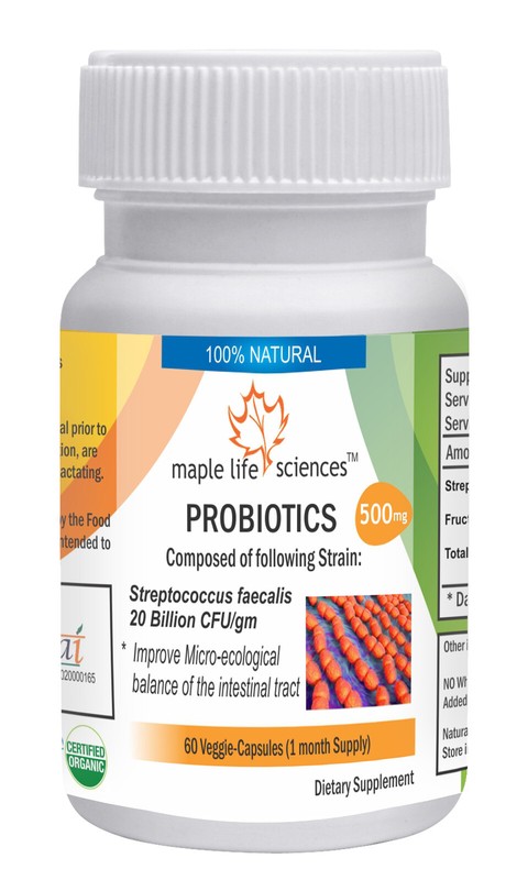 Probiotic blend of Streptococcus Faecalis 20 Billion CFU/GRAM Capsules 31