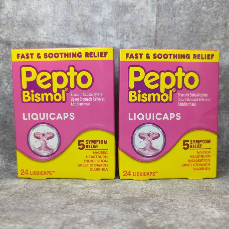 Pepto Bismol Liquicaps, Nausea, Heartburn & Diarrhea Relief, 48 Ct Total