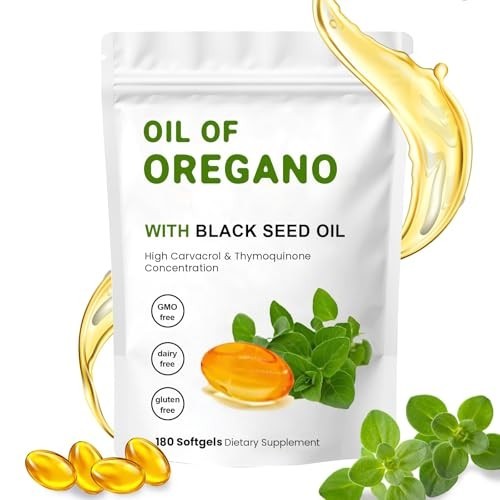 Resilia Oil Of Oregano With Black Seed Oil 180 count 6,000MG