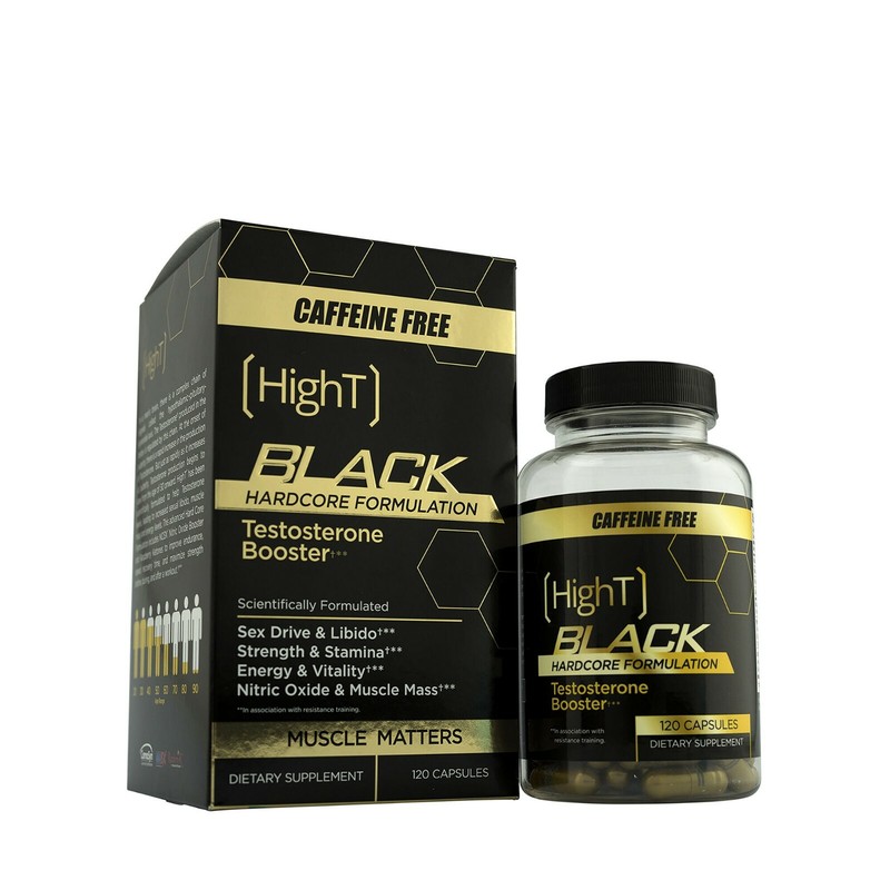HighT High T Black Caffeine Free Hardcore Formula Nitric Oxide 120 Capsules NEW gallery