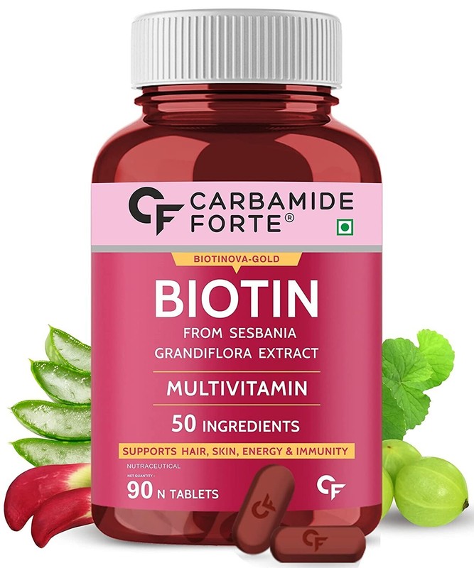 Carbamide Forte Biotin Supplement Women & Men - 90 Veg Tablets gallery
