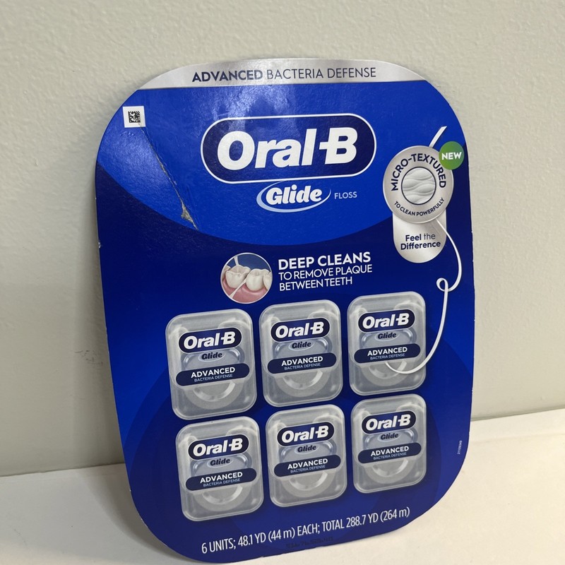 Oral-B Glide Advanced Multi-Protection Floss, 6-pack (total 264m), New Open Box