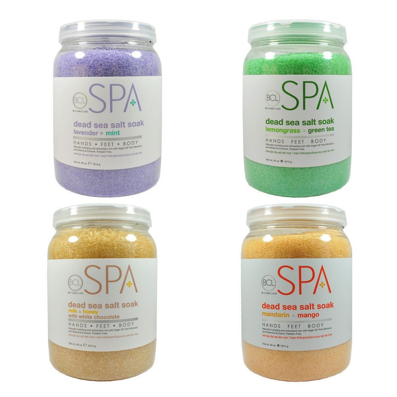 BCL Spa Organic Pedicure Spa Dead Sea Salt 64oz – Choose Yours