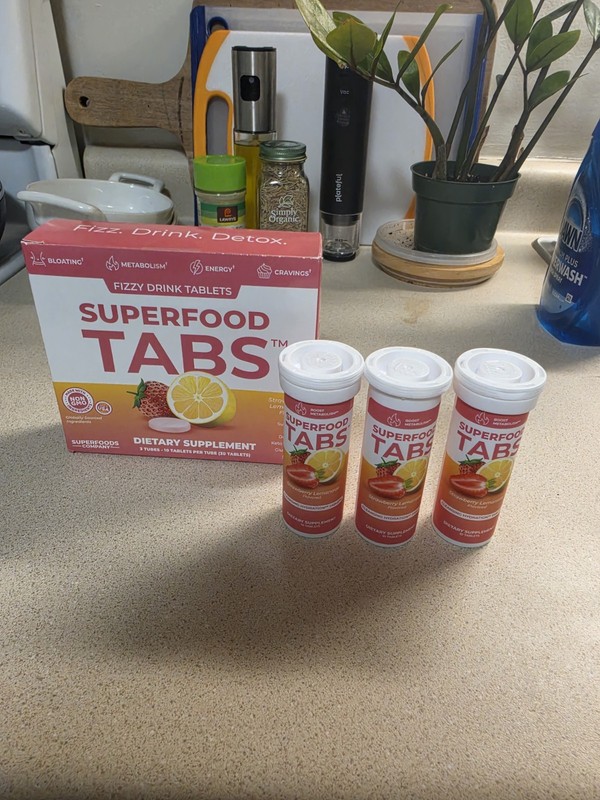 skinnytabs Superfood Tabs – Anti-Bloat Cleanse Drink with 15 Superfoods | Sup…
