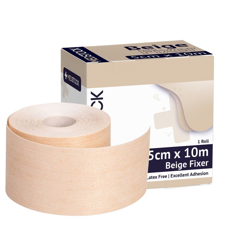 MEDSTOCK Non-Woven Fabric Biege Roll – 2″ x 11 yds (1 Roll)