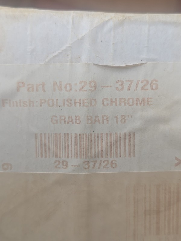 Newport Brass Grab Bar 18" Polished Chrome #29-37/26 gallery