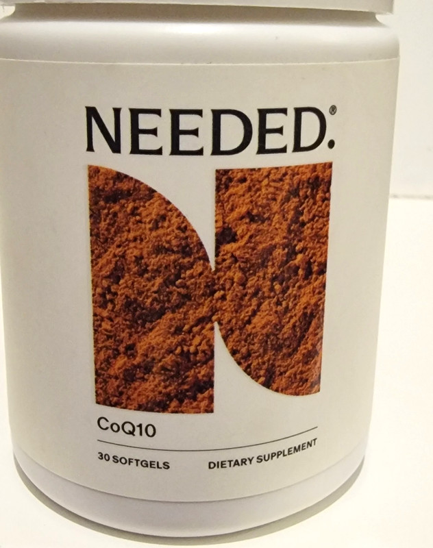 Needed CoQ10 Coenzyme Q10, for Men and Women 200 mg Sealed Bottle 30 Serv