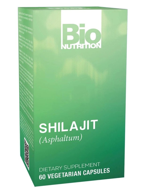 Bio Nutrition Shilajit 500 mg per cap 60 veg caps, Exp:2/27