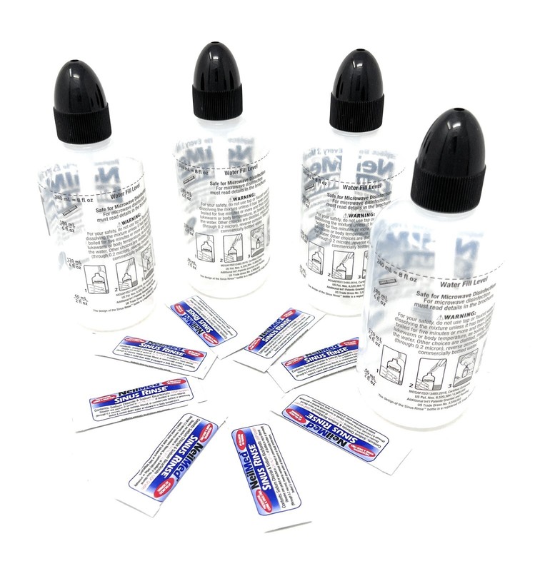 NeilMed Sinus Rinse 4pcs Bottles 8 OZ+8 Packet Exp: 04/2028 gallery