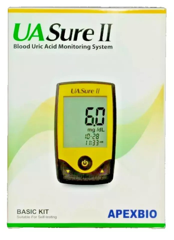 UASure II Blood Uric Acid Monitoring System for Uric Acid Home Gout Monitor