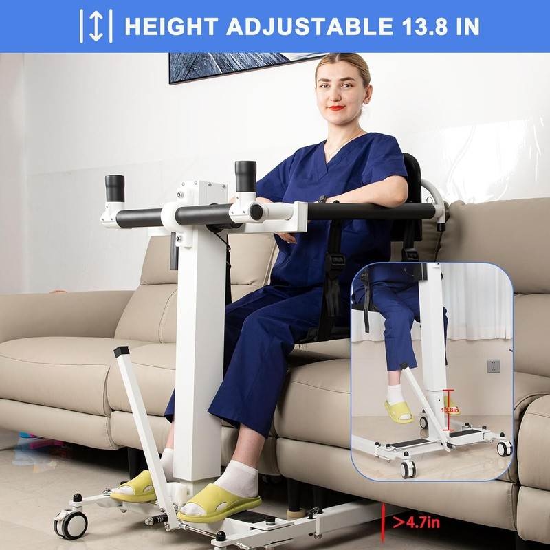 Patient Lift Transfer Chair Electric Foldable Wheelchair for Home