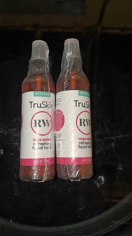 TruSkin Rose Water Facial Toner Spray 4oz Refresh Hydrating Mist x2