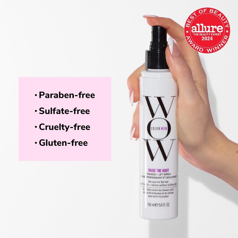 Thicken & Lift Spray for Fine Hair - All-Day Volume, No Dulling Color, Root Boos gallery