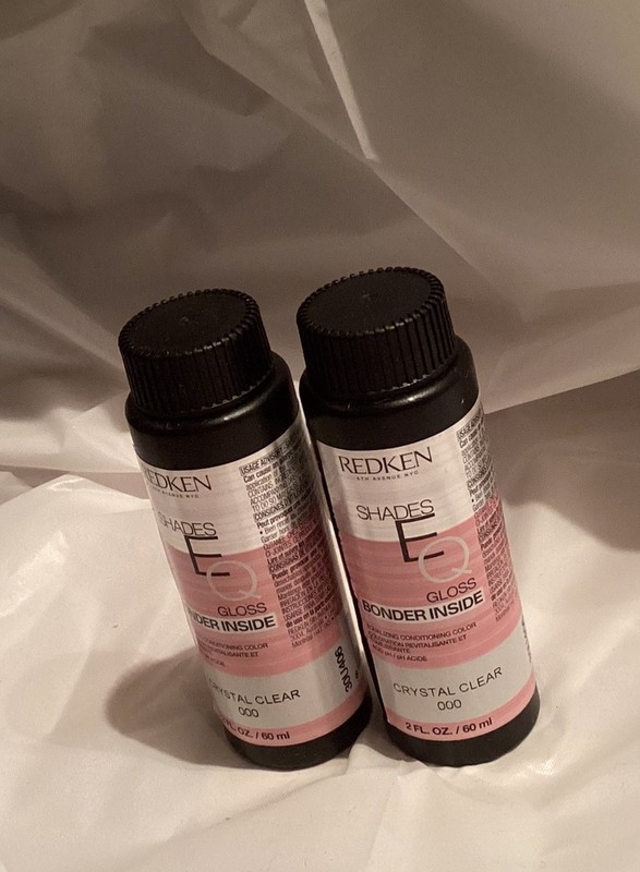 2x Redken Shade EQ Bonder Inside Crystal Clear 000 2oz/e-No Ammonia &Shine