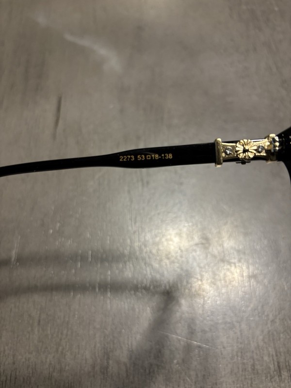 Black & yellow chrome heart glasses blue light Frames gallery