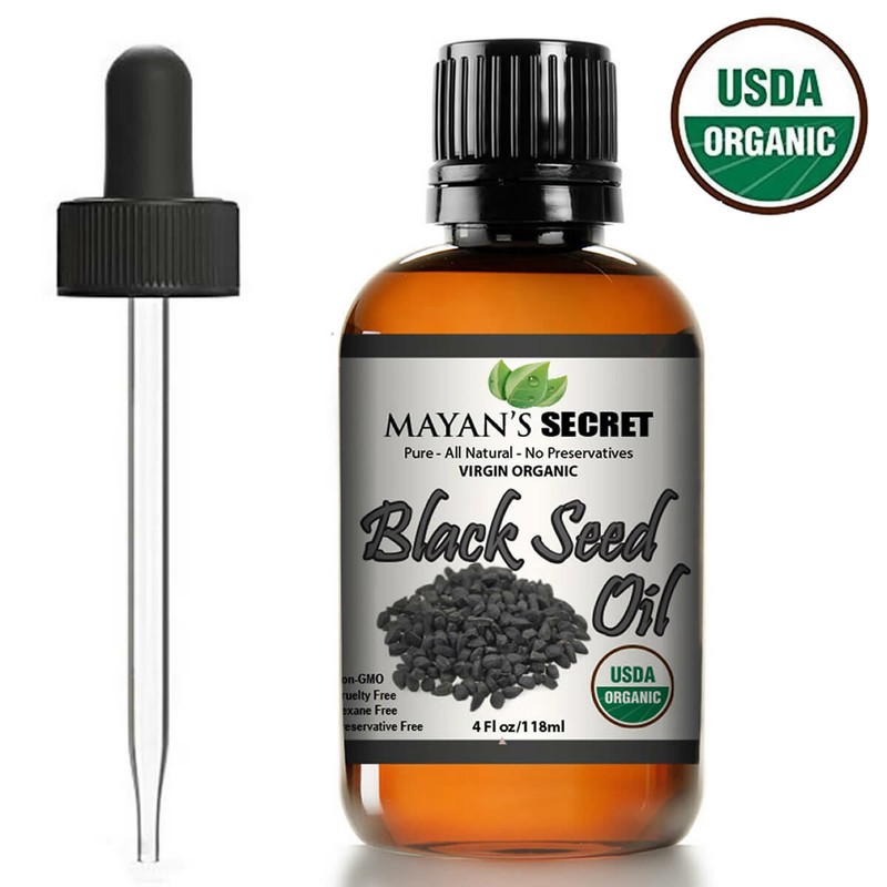 USDA Certified Organic Black Seed Oil Virgin 100%Pure Cumin Nigella Sativa